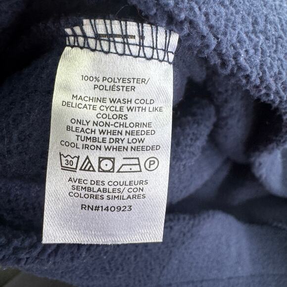 LOFT Sweater Womens Large Blue Cozy Funnel Neck Top‎ Fleece Cuffed Sleeves - Picture 5 of 9